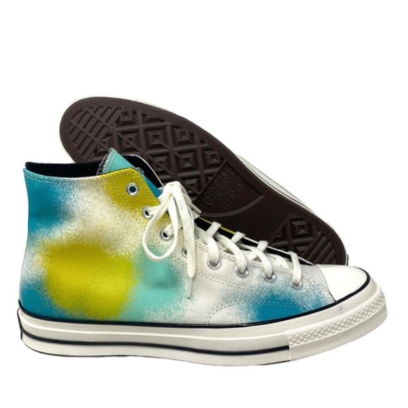 Converse Chuck 70 Shoes Canvas For Men Skate Sneaker Egret Teal High Top A03432C - Picture 6 of 8